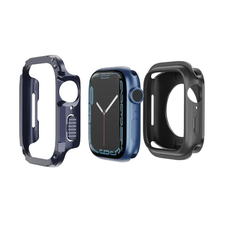 Étui de montre hybride 2 en 1 en PC et TPU.