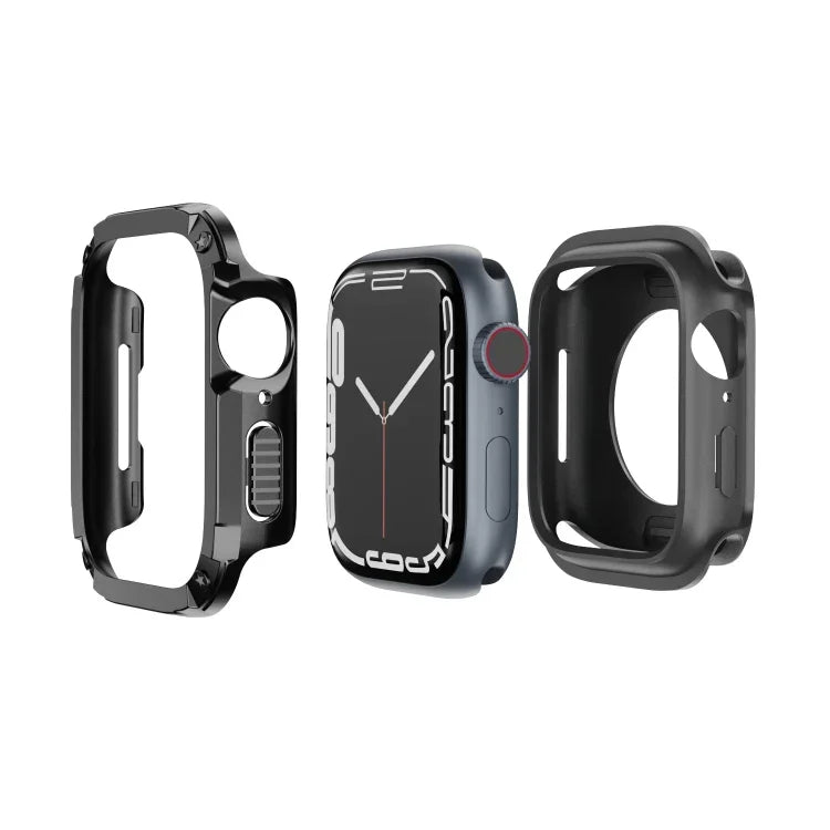 Étui de montre hybride 2 en 1 en PC et TPU.
