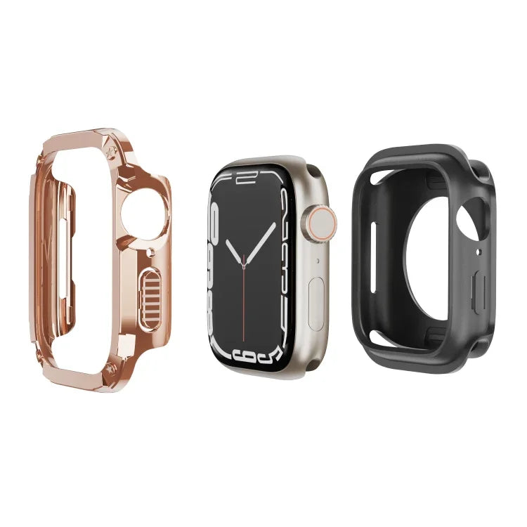 Étui de montre hybride 2 en 1 en PC et TPU.