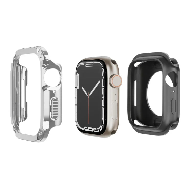 Étui de montre hybride 2 en 1 en PC et TPU.