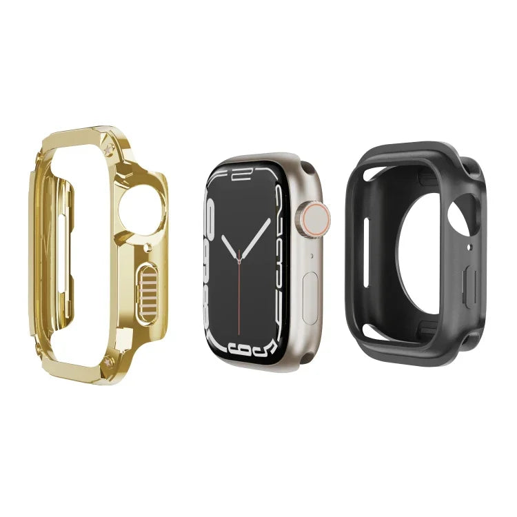 Étui de montre hybride 2 en 1 en PC et TPU.