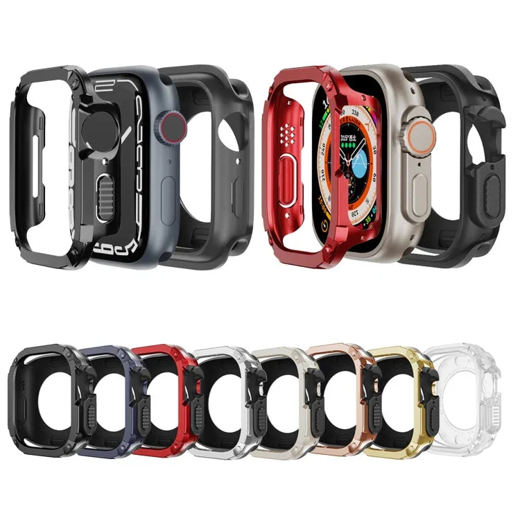 Étui de montre hybride 2 en 1 en PC et TPU.