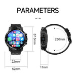 MT27 4G+64G, montre intelligente Android 8.1 4G étanche IP67 de 1,6 pouce, supporte la fréquence cardiaque / le GPS, bracelet en cuir