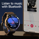 MT27 4G+64G, montre intelligente Android 8.1 4G étanche IP67 de 1,6 pouce, supporte la fréquence cardiaque / le GPS, bracelet en cuir