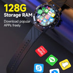 MT27 4G+64G, montre intelligente Android 8.1 4G étanche IP67 de 1,6 pouce, supporte la fréquence cardiaque / le GPS, bracelet en cuir