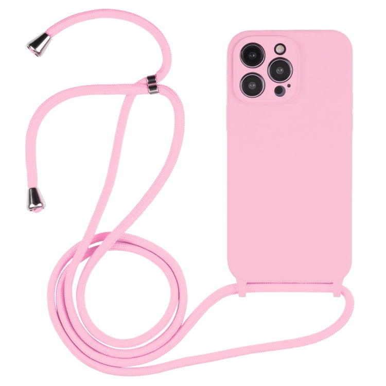 Coque en Silicone Liquide avec Cordon, Pour iPhone 16 Pro Max, Pour iPhone 16 Pro, Pour iPhone 16 Plus