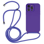 Coque en Silicone Liquide avec Cordon, Pour iPhone 16 Pro Max, Pour iPhone 16 Pro, Pour iPhone 16 Plus