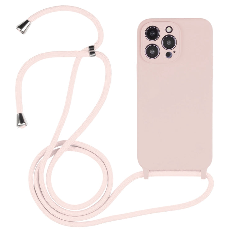 Coque en Silicone Liquide avec Cordon, Pour iPhone 16 Pro Max, Pour iPhone 16 Pro, Pour iPhone 16 Plus