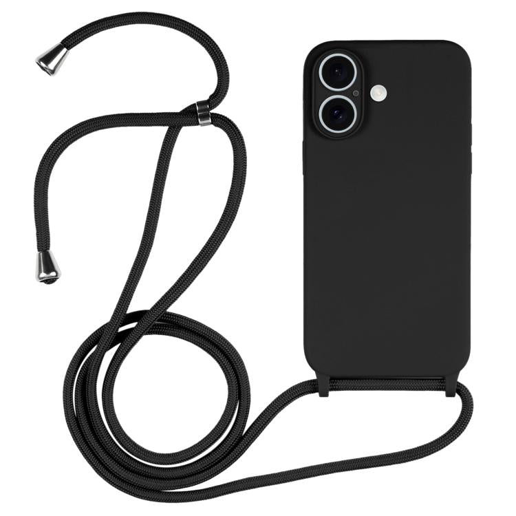 Coque en silicone liquide avec cordon bandoulière, pour iPhone 17 Pro Max, pour iPhone 17 Pro, pour iPhone 17, pour iPhone Air