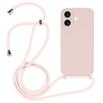 Coque en silicone liquide avec cordon bandoulière, pour iPhone 17 Pro Max, pour iPhone 17 Pro, pour iPhone 17, pour iPhone Air