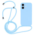 Coque en silicone liquide avec cordon bandoulière, pour iPhone 17 Pro Max, pour iPhone 17 Pro, pour iPhone 17, pour iPhone Air