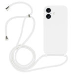 Coque en silicone liquide avec cordon bandoulière, pour iPhone 17 Pro Max, pour iPhone 17 Pro, pour iPhone 17, pour iPhone Air