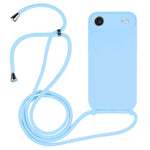 Coque en silicone liquide avec cordon bandoulière, pour iPhone 17 Pro Max, pour iPhone 17 Pro, pour iPhone 17, pour iPhone Air