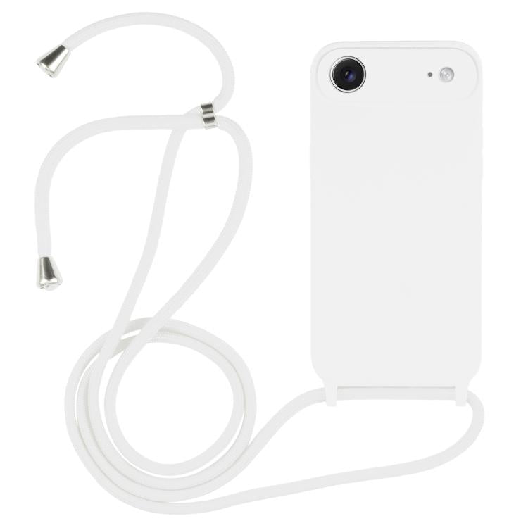 Coque en silicone liquide avec cordon bandoulière, pour iPhone 17 Pro Max, pour iPhone 17 Pro, pour iPhone 17, pour iPhone Air