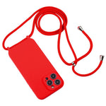 Coque en silicone liquide avec cordon bandoulière, pour iPhone 17 Pro Max, pour iPhone 17 Pro, pour iPhone 17, pour iPhone Air