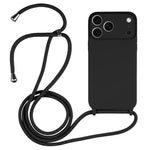 Coque en silicone liquide avec cordon bandoulière, pour iPhone 17 Pro Max, pour iPhone 17 Pro, pour iPhone 17, pour iPhone Air