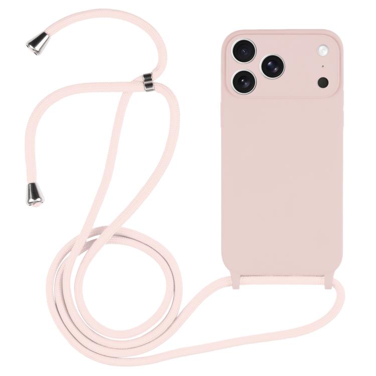 Coque en silicone liquide avec cordon bandoulière, pour iPhone 17 Pro Max, pour iPhone 17 Pro, pour iPhone 17, pour iPhone Air