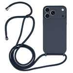 Coque en silicone liquide avec cordon bandoulière, pour iPhone 17 Pro Max, pour iPhone 17 Pro, pour iPhone 17, pour iPhone Air
