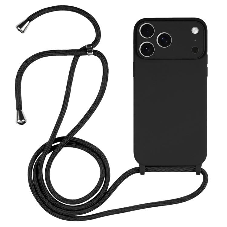 Coque en silicone liquide avec cordon bandoulière, pour iPhone 17 Pro Max, pour iPhone 17 Pro, pour iPhone 17, pour iPhone Air