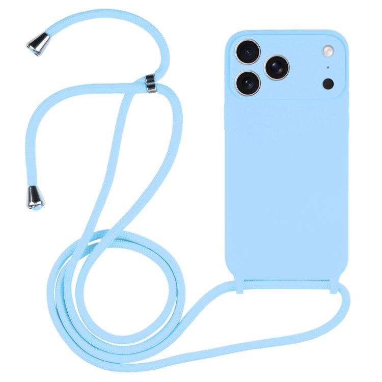 Coque en silicone liquide avec cordon bandoulière, pour iPhone 17 Pro Max, pour iPhone 17 Pro, pour iPhone 17, pour iPhone Air