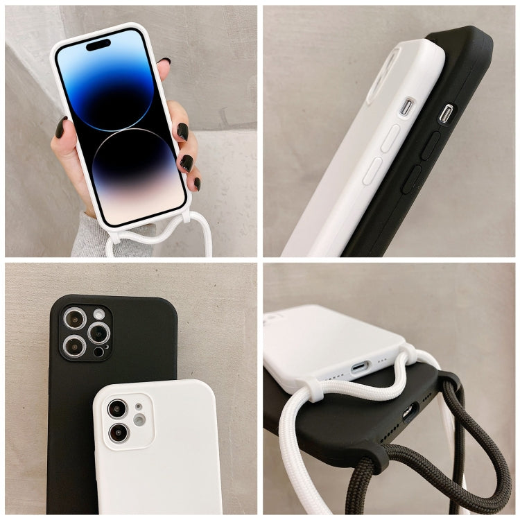 Coque en silicone liquide avec cordon bandoulière, pour iPhone 17 Pro Max, pour iPhone 17 Pro, pour iPhone 17, pour iPhone Air