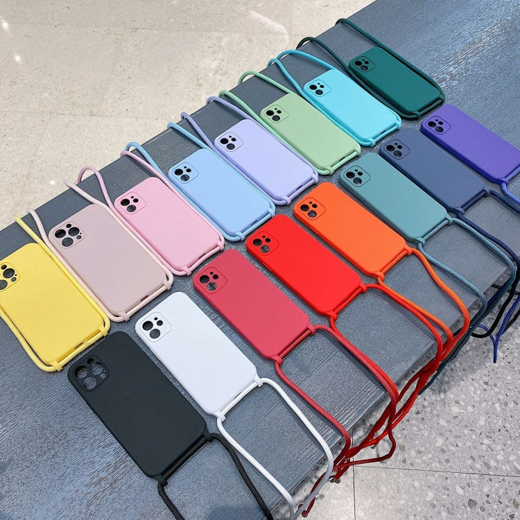 Coque en Silicone Liquide avec Cordon, Pour iPhone 16 Pro Max, Pour iPhone 16 Pro, Pour iPhone 16 Plus