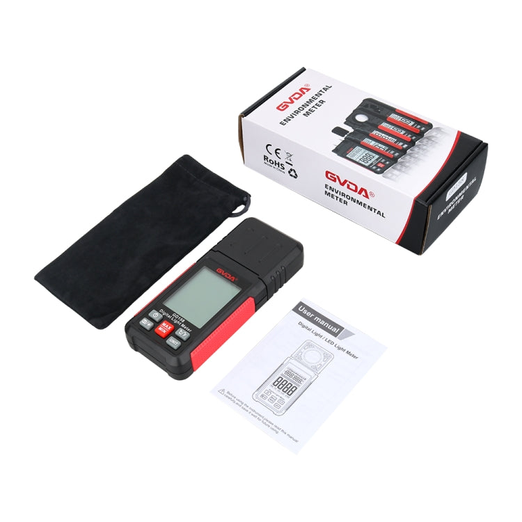 Luxmètre numérique GVDA GD158 200000Lux, testeur de luminosité photomètre