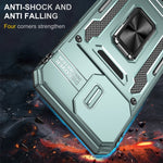 Coque de téléphone Armor PC + TPU avec protection de caméra, Pour iPhone 16 Pro, Pour iPhone 16 Plus, Pour iPhone 16, Pour iPhone 15 Pro Max, Pour iPhone 15 Pro, Pour iPhone 15 Plus
