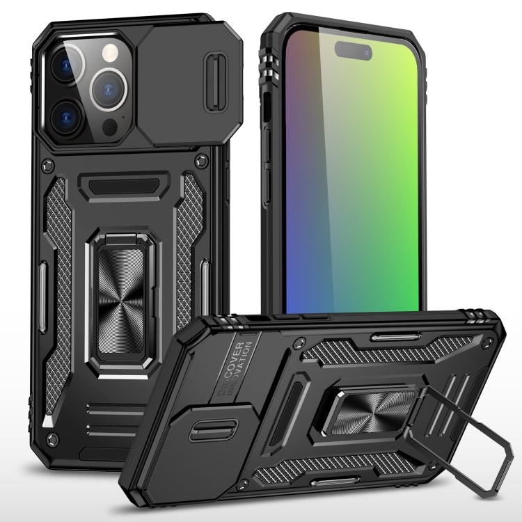 Coque de téléphone Armor PC + TPU avec protection de caméra, Pour iPhone 16 Pro, Pour iPhone 16 Plus, Pour iPhone 16, Pour iPhone 15 Pro Max, Pour iPhone 15 Pro, Pour iPhone 15 Plus