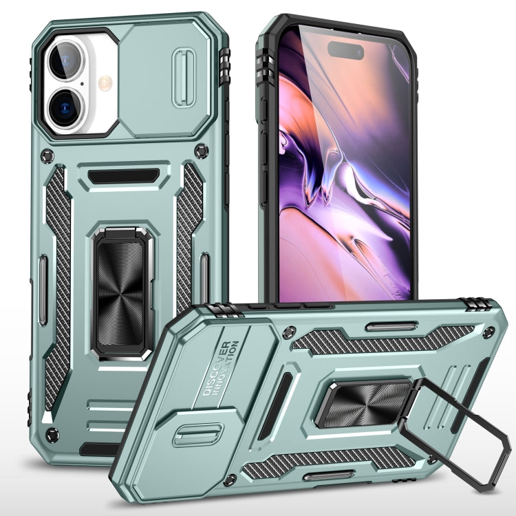 Coque de téléphone Armor PC + TPU avec protection de caméra, Pour iPhone 16 Pro, Pour iPhone 16 Plus, Pour iPhone 16, Pour iPhone 15 Pro Max, Pour iPhone 15 Pro, Pour iPhone 15 Plus