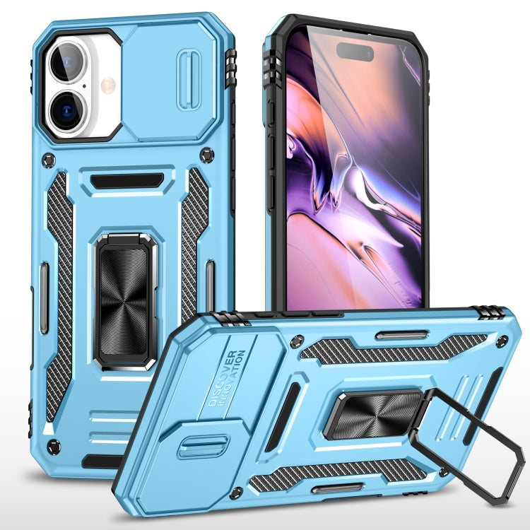 Coque de téléphone Armor PC + TPU avec protection de caméra, Pour iPhone 16 Pro, Pour iPhone 16 Plus, Pour iPhone 16, Pour iPhone 15 Pro Max, Pour iPhone 15 Pro, Pour iPhone 15 Plus