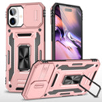 Coque de téléphone Armor PC + TPU avec protection de caméra, Pour iPhone 16 Pro, Pour iPhone 16 Plus, Pour iPhone 16, Pour iPhone 15 Pro Max, Pour iPhone 15 Pro, Pour iPhone 15 Plus