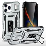 Coque de téléphone de protection PC + TPU avec protection d'appareil photo, pour iPhone 17e / 16e, pour iPhone 17 Pro Max, pour iPhone 17 Pro, pour iPhone 17, pour iPhone Air, pour iPhone 16 Pro Max