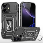 Coque de téléphone de protection PC + TPU avec protection d'appareil photo, pour iPhone 17e / 16e, pour iPhone 17 Pro Max, pour iPhone 17 Pro, pour iPhone 17, pour iPhone Air, pour iPhone 16 Pro Max