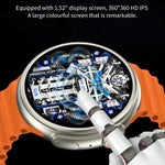 Montre connectée Z78 Ultra avec écran rond HD de 1,52 pouce et surveillance de la fréquence cardiaque et de l'oxygène sanguin