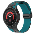 Bracelet de montre en silicone camouflage à fermoir magnétique, pour Samsung Galaxy Watch5 / 5 Pro / Watch 4 / 4 Classic