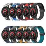 Bracelet de montre en silicone camouflage à fermoir magnétique, pour Samsung Galaxy Watch5 / 5 Pro / Watch 4 / 4 Classic