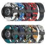 Bracelet de montre en silicone camouflage à fermoir magnétique, pour Samsung Galaxy Watch5 / 5 Pro / Watch 4 / 4 Classic