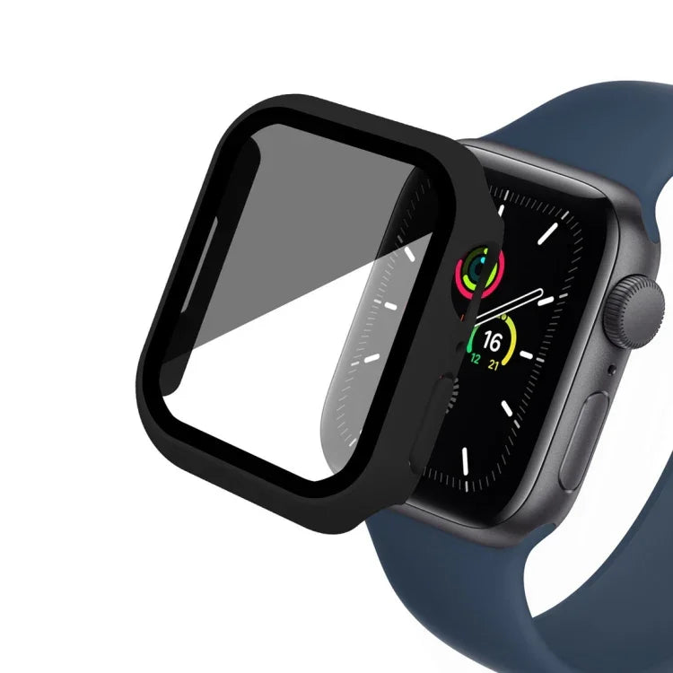 Étui de protection intégré pour montre en polycarbonate dépoli avec film trempé anti-espion