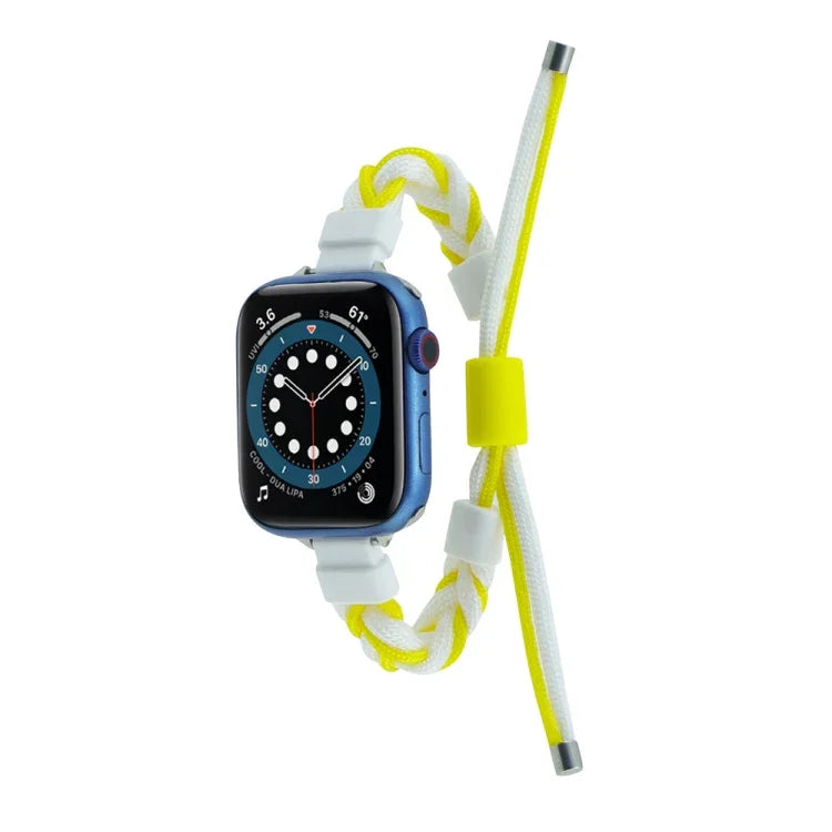 Bracelet de montre en nylon tressé en silicone, pour Apple Watch 42 mm, pour Apple Watch 38 mm
