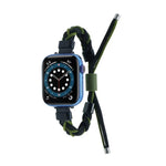 Bracelet de montre en nylon tressé en silicone, pour Apple Watch 42 mm, pour Apple Watch 38 mm