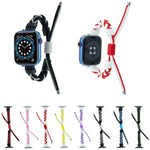 Bracelet de montre en nylon tressé en silicone, pour Apple Watch 42 mm, pour Apple Watch 38 mm
