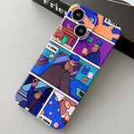 Painted Pattern Precise Hole PC Phone Case, For iPhone 14