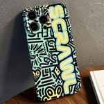 Painted Pattern Precise Hole PC Phone Case, For iPhone 13 Pro Max