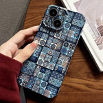 Painted Pattern Precise Hole PC Phone Case, For iPhone 13