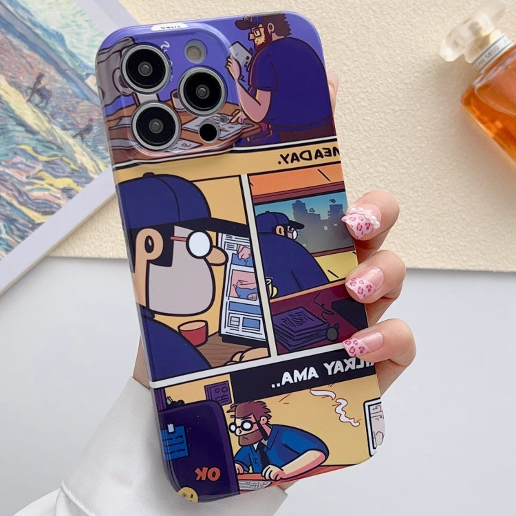 Painted Pattern Precise Hole PC Phone Case, For iPhone 12 Pro Max