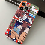 Painted Pattern Precise Hole PC Phone Case, For iPhone 12 Pro Max