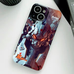 Painted Pattern Precise Hole PC Phone Case, For iPhone 15
