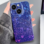 Painted Pattern Precise Hole PC Phone Case, For iPhone 15