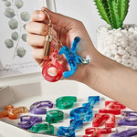 Moule en silicone miroir pour porte-clés époxy en résine de cristal DIY